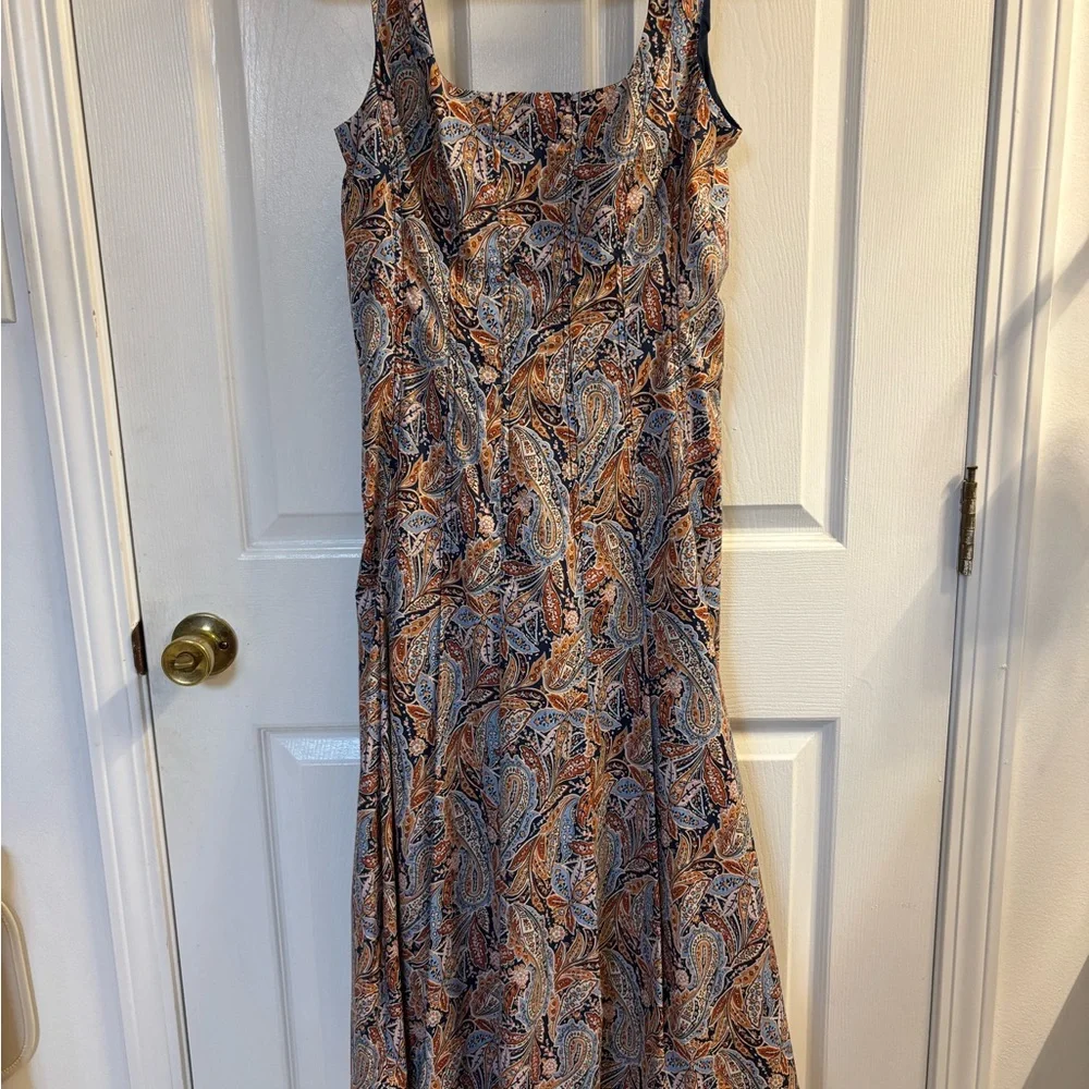 Veronica Beard Jolie Paisley Midi Dress - Picture 7 of 9